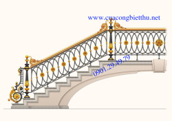 Cầu thang nhôm đúc CT 17